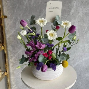 فازة توليب البنفسج