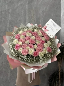 باقة اللمسة الوردية