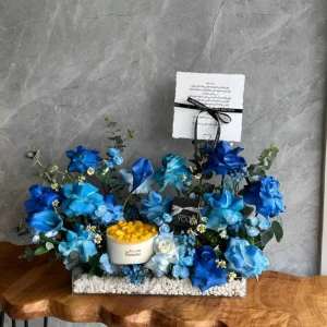 ستاند بلو روز - مع كيكة مانجو وعطر ارماني يو