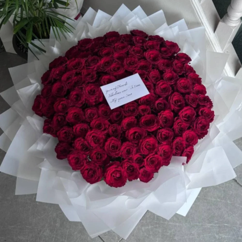 باقة الأميرة - 100 وردة