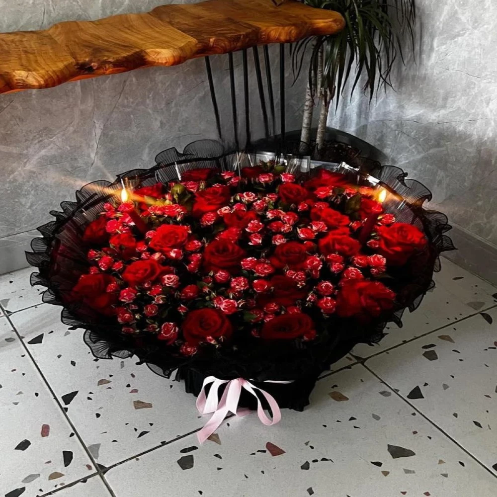 باقة جوري بيبي روز 200 وردة