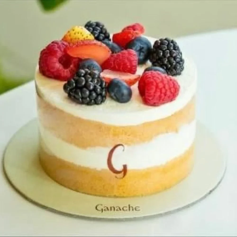 كيكة جاناش توت - raspberry ganache cake