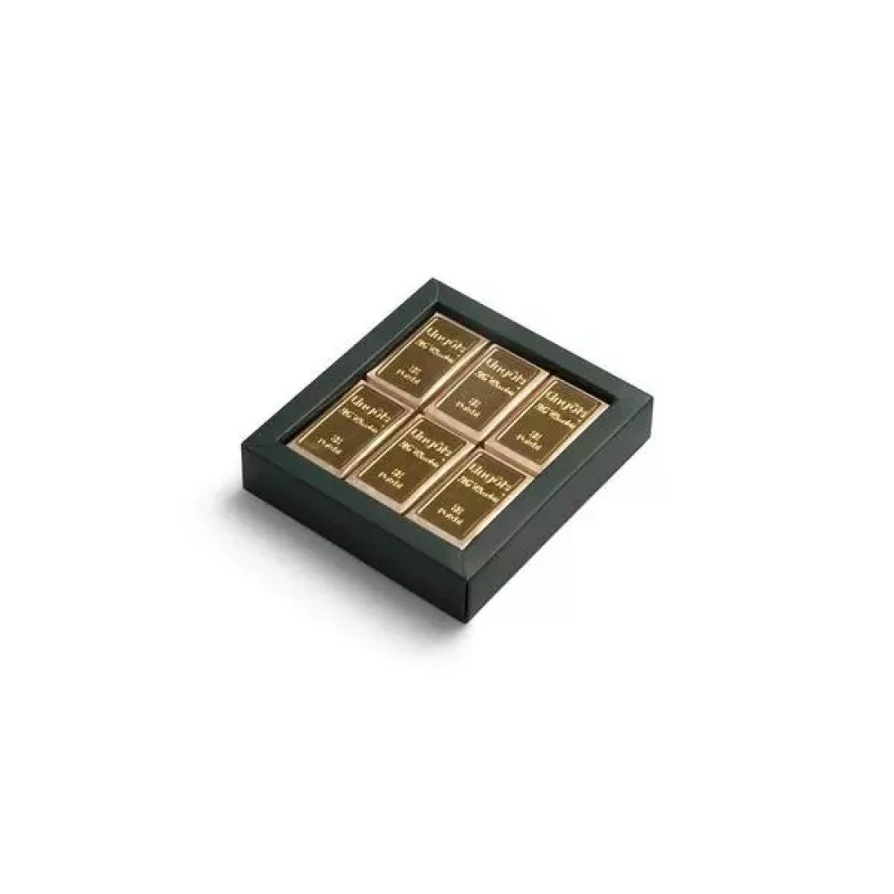 علبة من باتشي 6 قطع شوكولاته بالحليب مع البراليني لي لانغو